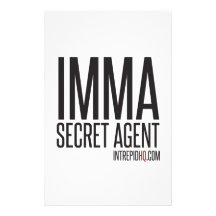 Imma Secret Agent Customised Stationery