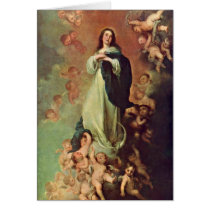 Immaculate Conception By Bartolome Murillo Greeting Cards