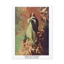 Immaculate Conception By Bartolome Murillo Post Card