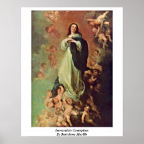 Immaculate Conception By Bartolome Murillo Poster