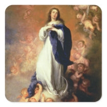 Immaculate Conception of the Escorial, c.1678 Square Stickers