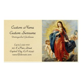 Immaculate Conception Peter Paul Rubens painting Business Cards