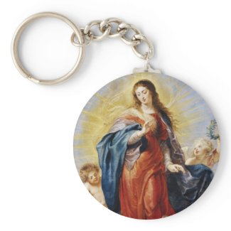 Immaculate Conception Peter Paul Rubens painting Keychains