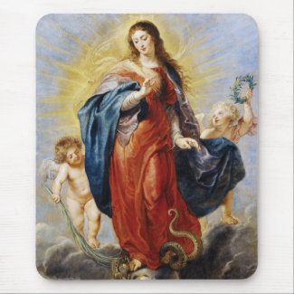 Immaculate Conception Peter Paul Rubens painting Mouse Pad