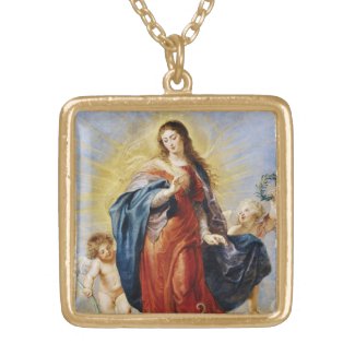Immaculate Conception Peter Paul Rubens painting Personalized Necklace