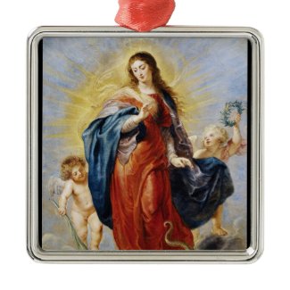 Immaculate Conception Peter Paul Rubens painting Christmas Ornament