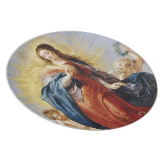 Immaculate Conception Peter Paul Rubens painting Plates