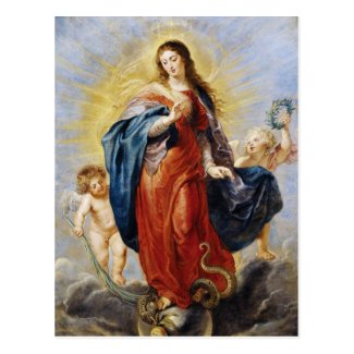 Immaculate Conception Peter Paul Rubens painting Post Cards