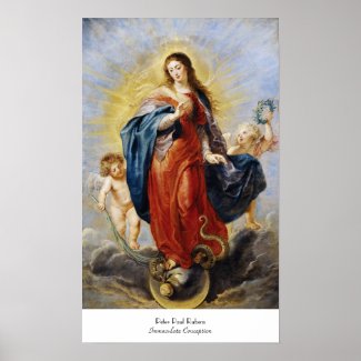 Immaculate Conception Peter Paul Rubens painting Posters