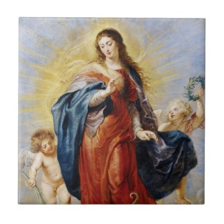 Immaculate Conception Peter Paul Rubens painting Ceramic Tile