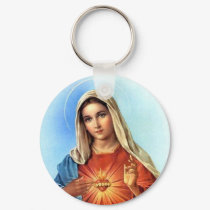 Immaculate Heart Mary keychains by Xuxario Immaculate Heart Mary keychains