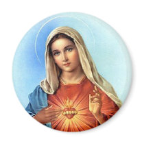Immaculate Heart Mary Refrigerator Magnets