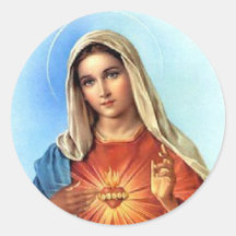 Immaculate Heart Mary Stickers