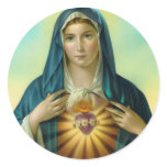 Immaculate Heart of Mary Round Sticker 1 stickers