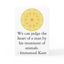 Immanual Kant Animal Rights  quote Greeting Cards