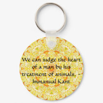 Immanual Kant Animal Rights quote keychains by spiritcircle Immanual Kant Animal Rights quote keychains