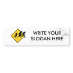 Immigrant crossing bumper sticker