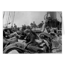 Immigrants aboard Steamship cards