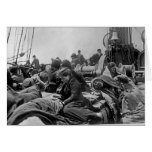 Immigrants aboard Steamship cards