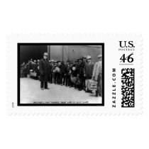 Immigrants going to Ellis Island 1911 postage by lc_vintagephotos Immigrants going to Ellis Island 1911 postage