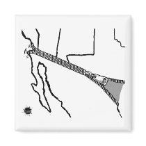 Immigration-black-line Magnet by ScottNychay Immigration-black-line Magnet