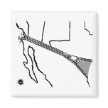 Immigration-black-line Magnet