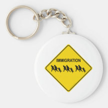 Immigration Crossing Keychain