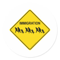 Immigration Crossing stickers
