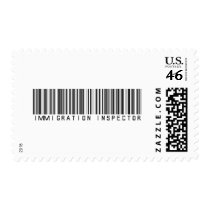 Immigration Inspector Bar Code postage