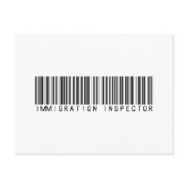 Immigration Inspector Bar Code postcards by NotWorking Immigration Inspector Bar Code postcards