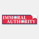 Immoral Authority Bumper Sticker