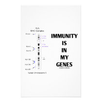Immunity Is In My Genes (Immunology Chromosome 6) stationery
