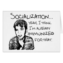 Immunized for Socialization Card