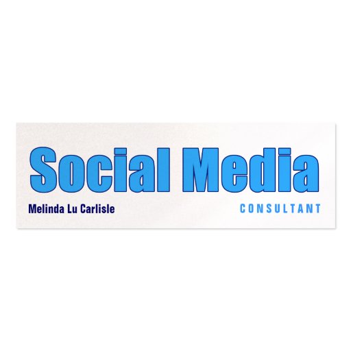 Impact Social Media Consultant w/ QR Code Business Card (front side)