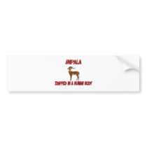 Impala trapped in a human body bumper stickers