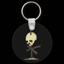 Impaled Skull keychains