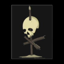 Impaled Skull postcards