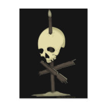 Impaled Skull postcards