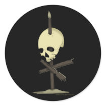 Impaled Skull stickers