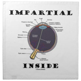 Impartial Eye (I) Inside (Anatomical Eyeball) Printed Napkins