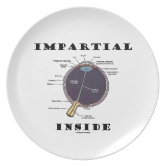 Impartial Eye (I) Inside (Anatomical Eyeball) Dinner Plate