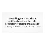 Impartial Judge Sadberry v Wilson 441 2d 381 1968 Photo Card