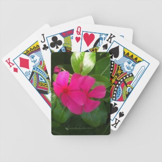 Impatien Red Plant Bicycle Playing Cards