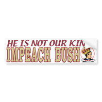 Impeach Bush bumper stickers