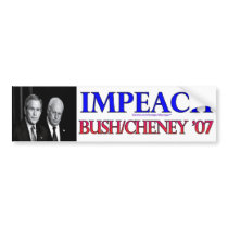 Impeach Bush/Cheney bumper stickers by bumper2bumper Impeach Bush/Cheney bumper stickers