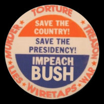 Impeach Bush Sticker by elfyboy Impeach Bush Sticker