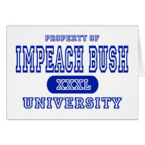 Impeach Bush University cards