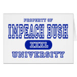 Impeach Bush University Cards