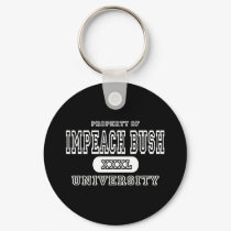 Impeach Bush University Dark keychains