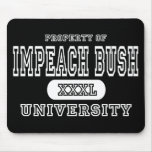 Impeach Bush University Dark Mouse Pad